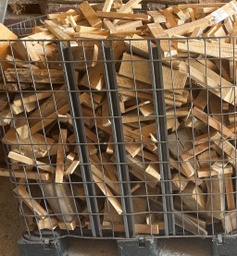 Sägeabschnitte - (Eiche,Buche, Lärche, Fichte) in Gitterbox